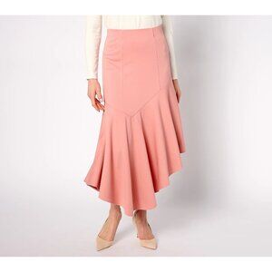BEAUTIFUL Lawrence Zarian Skirt Size XL Regular Silky Ponte Pull On Muted Peony